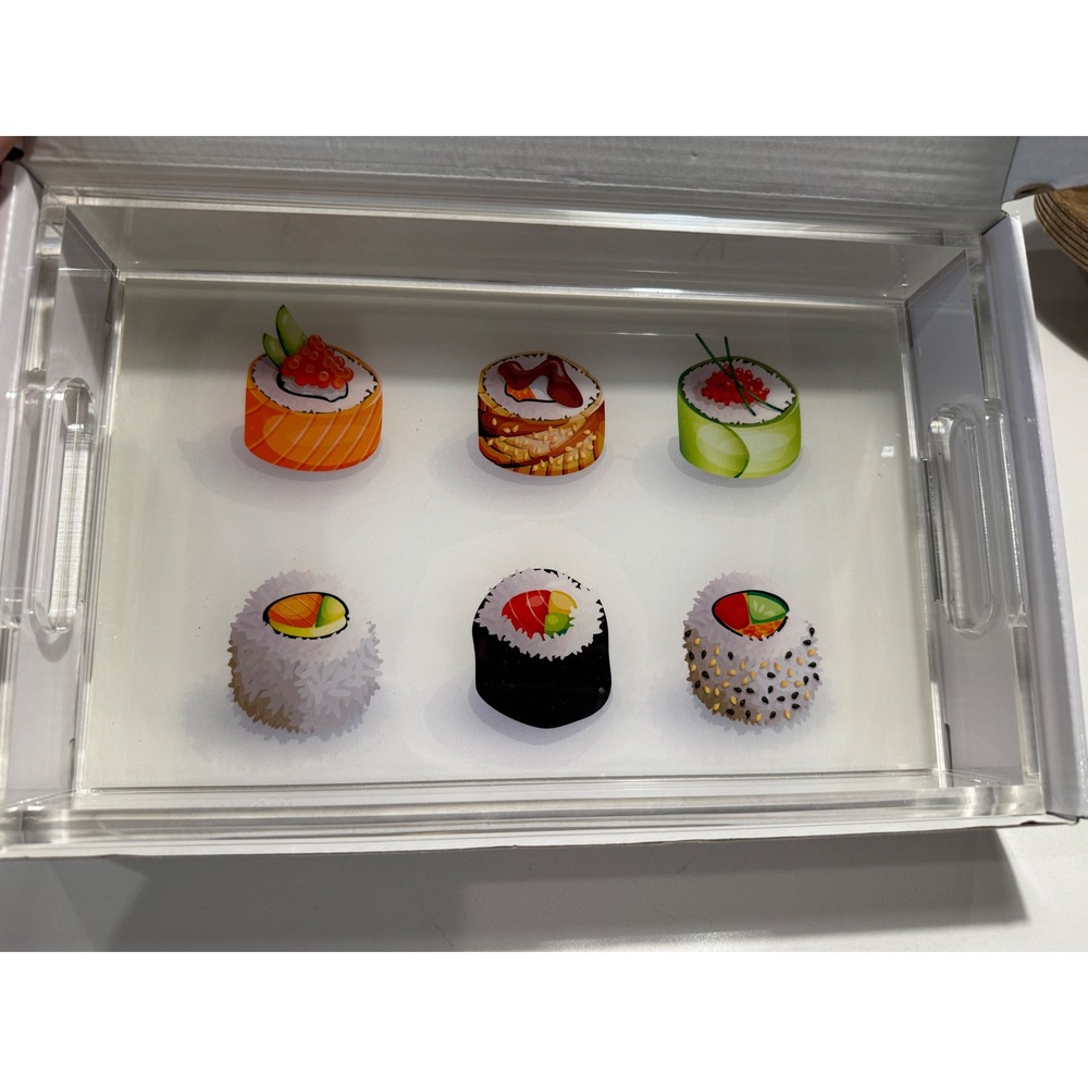 Nicolette Mayer Sushi Go Acrylic Vanity Tray 12.25" x 7.75"